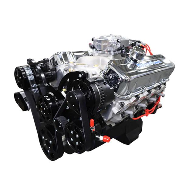 B1.jpeg BluePrint Engines GM 496 C.I.D. 600 HP Stroker Dressed Fuel Injected Long Block Crate Engines BP4967CTFKB - Image 1