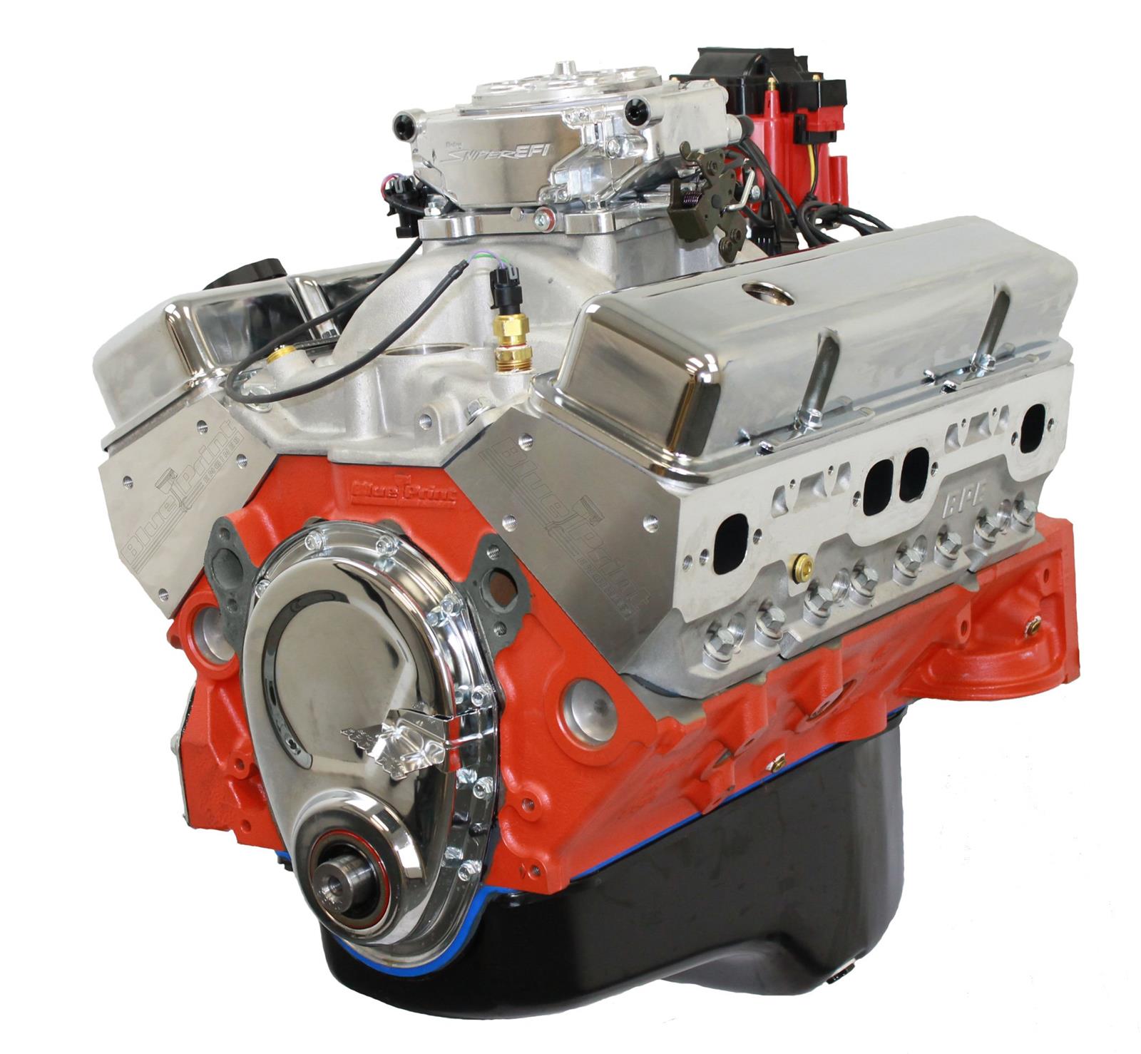 PP-3.jpg BluePrint Engines GM 400 C.I.D. 508 HP EFI Stroker Fully Dressed Long Block Crate Engines BP4002CTF - Image 1