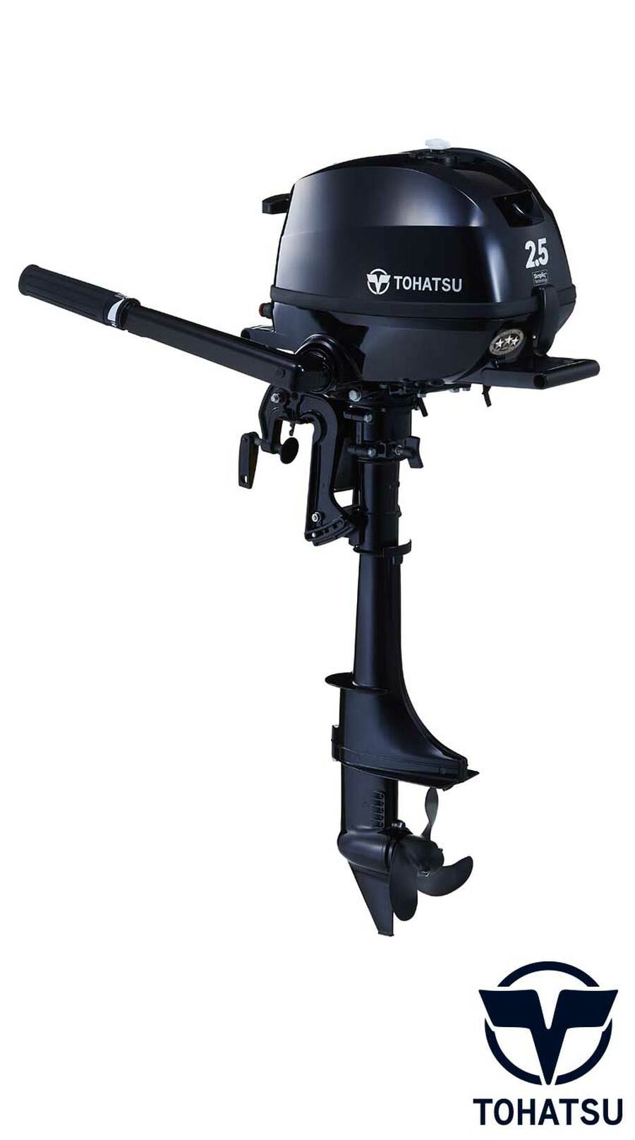 Tohatsu-2.5HP-MFS2.5CS.jpg Tohatsu MFS2.5CS 2.5 HP Outboard Motor - Image 1