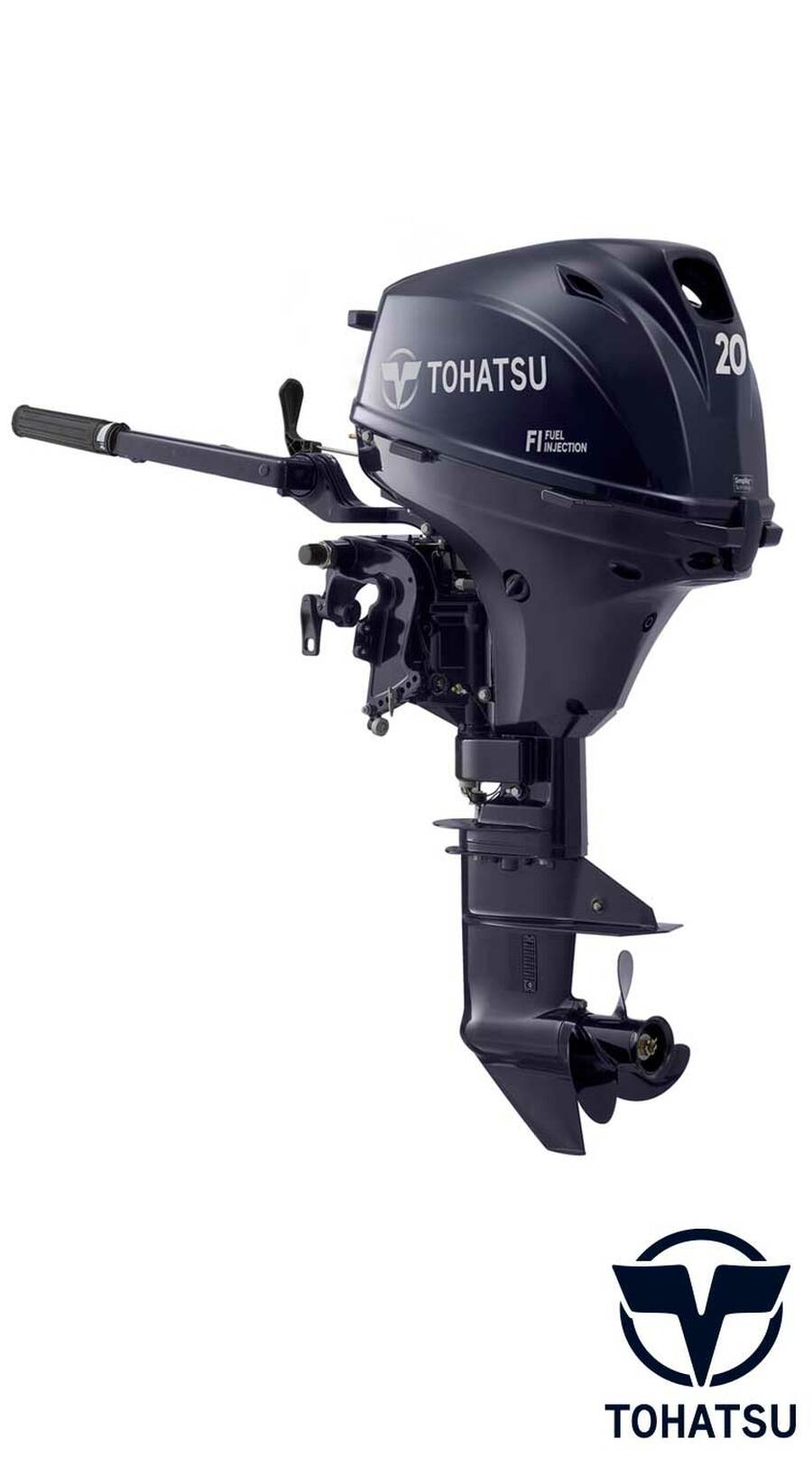 Tohatsu-20HP-MFS20EL.jpg Tohatsu MFS20EL 20 HP Outboard Motor - Image 1