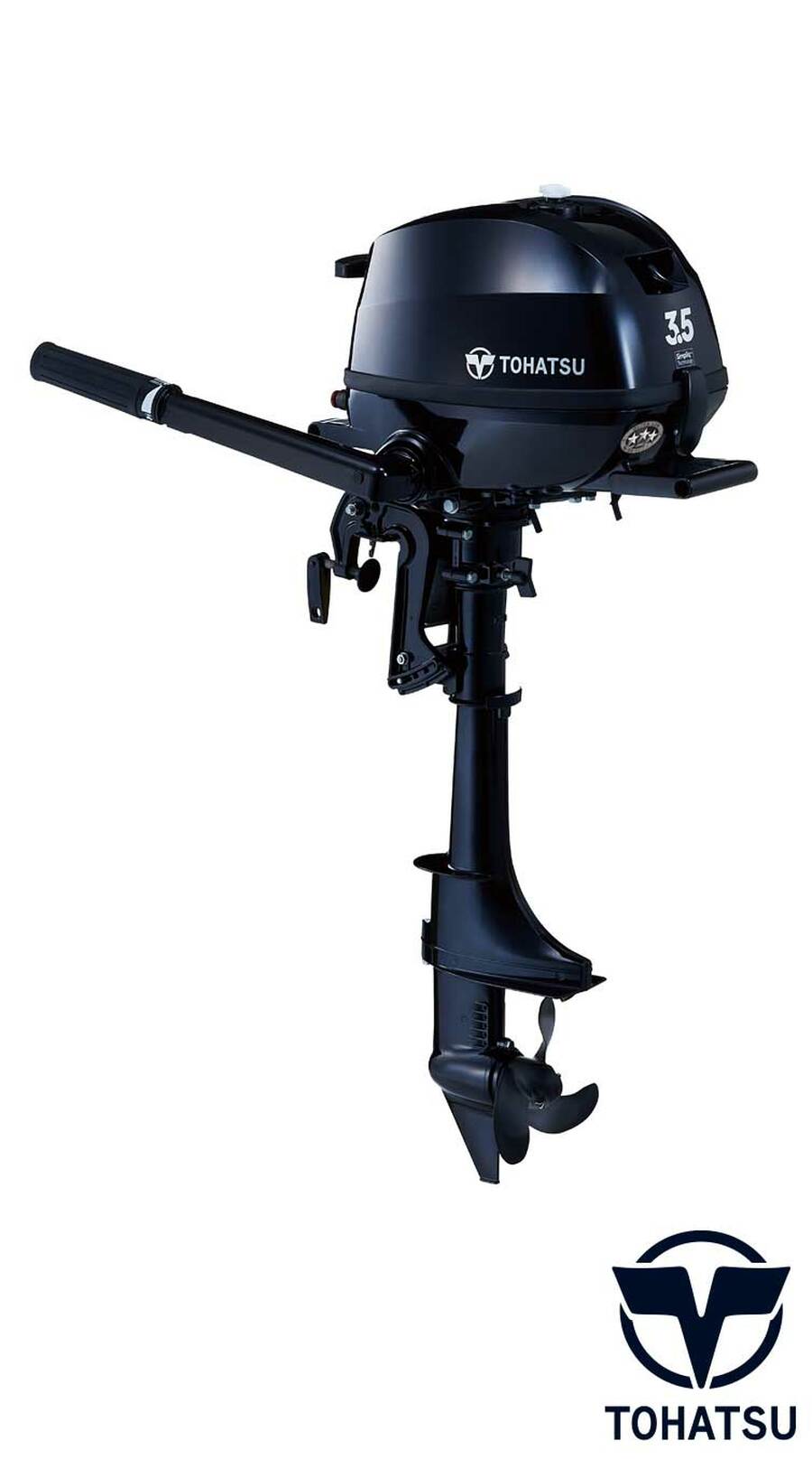 Tohatsu-3.5HP-MFS3.5CS.jpg Tohatsu MFS3.5CS 3.5 HP Outboard Motor - Image 1