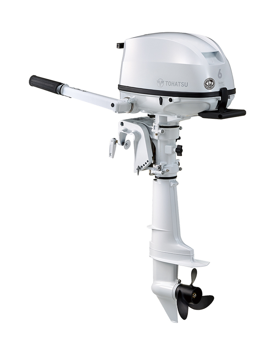 Tohatsu-6HP-MFS6DWL.jpg Tohatsu MFS6DWL 6 HP Outboard Motor - Image 1