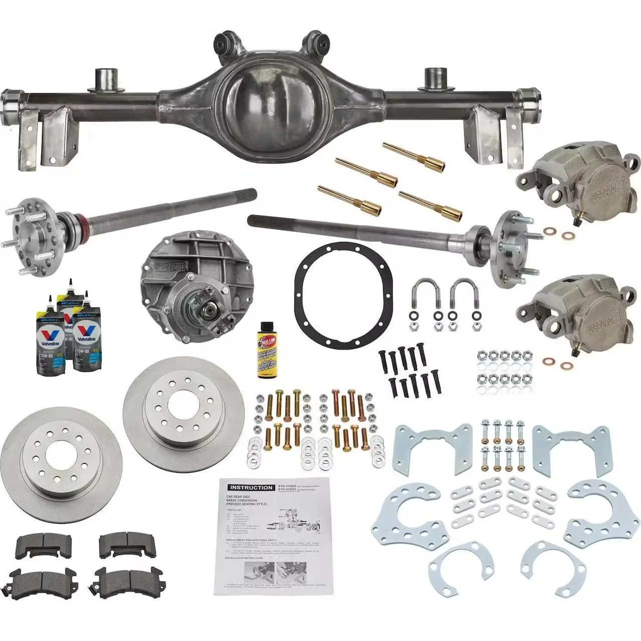 aa-1.webp 1968-72 Chevy Chevelle 9 Inch Rear Axle w/Disc Kit, 3.50:1 - Image 1