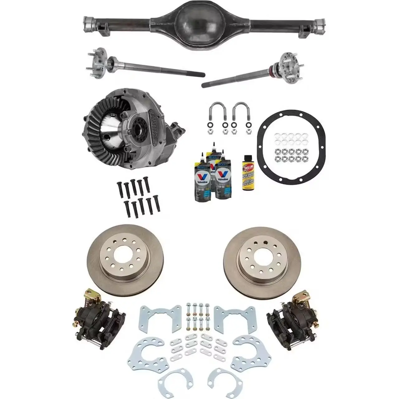 aa.webp 1964-66 Ford Mustang 9 Inch Rear Axle Kit w/Disc E-Brake, 3.50:1 - Image 1