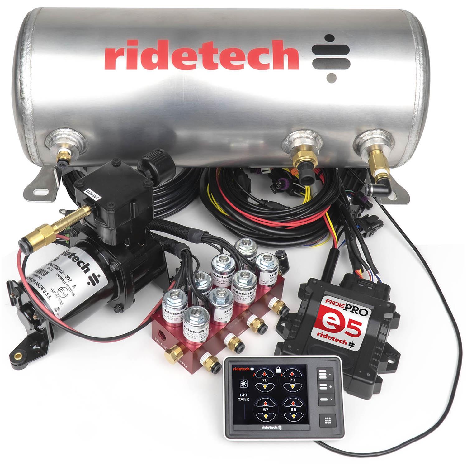 art-30534000_xl.jpg RideTech RidePro E5 Air Ride Suspension Control Single Compressor Systems 30534000 - Image 1