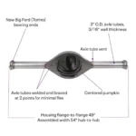 9 Inch Ford Rear Axle Kit w/Gear Style Posi 3rd Member, 54 Inch - Image 3