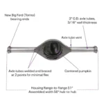 9 Inch Ford Rear Axle Kit w/Gear Style Posi 3rd Member, 58 Inch - Image 13