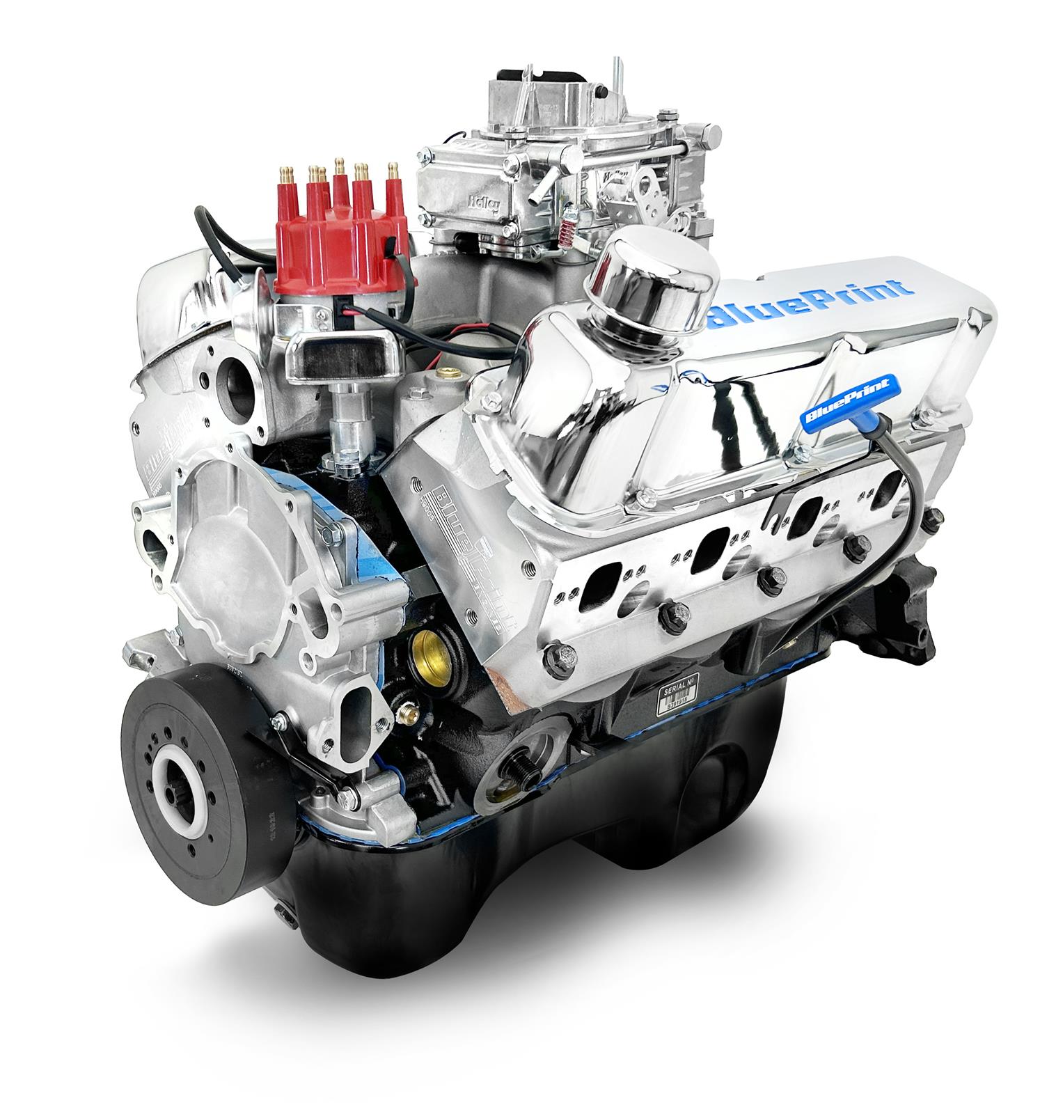 dd-1.jpg BluePrint Engines Ford 347 C.I.D. 415 HP Dressed Stroker Long Block Crate Engines BP3479RCTC - Image 1