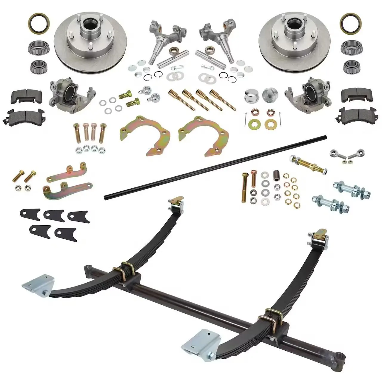 ee-10.webp Gasser Straight Axle, Chevy Spindle and Brake Kits, 56-1/2 Hub-to-Hub - Image 1
