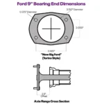 Fabricated 9 Inch Ford Rear Axle Posi Tract 3rd Member, 60 Inch - Image 3