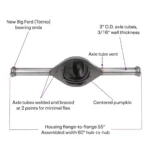 Fabricated 9 Inch Ford Rear Axle Posi Tract 3rd Member, 60 Inch - Image 6