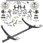 46 In Gasser Ford Axle/Spindle/Brake Kit 5 on 4-1/2 Mopar Bolt Pattern