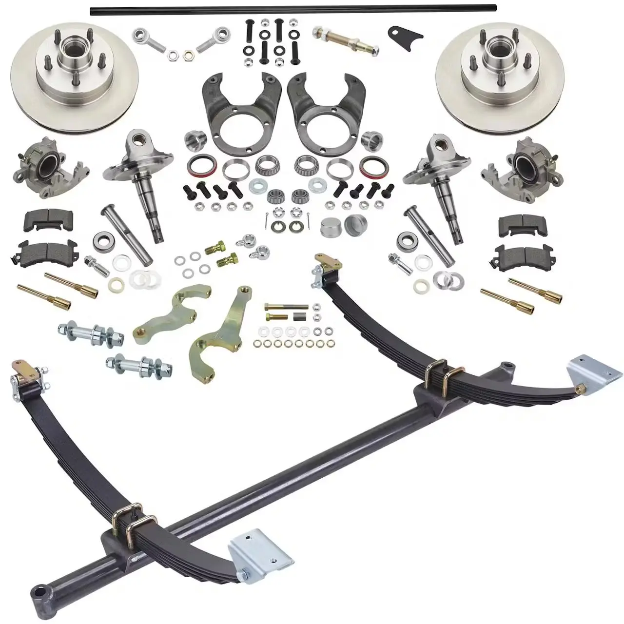 hh.webp 46 In Gasser Ford Axle/Spindle/Brake Kit 5 on 4-1/2 Mopar Bolt Pattern - Image 1