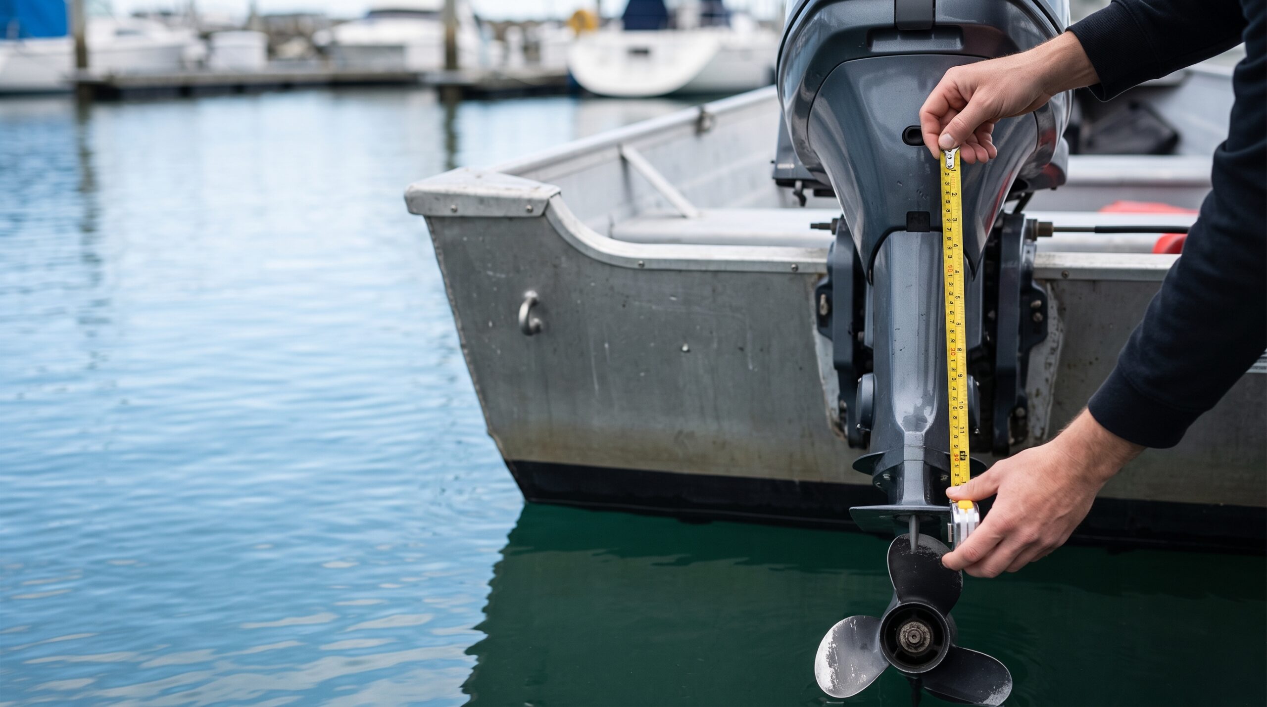how do you measure outboard motor shaft length