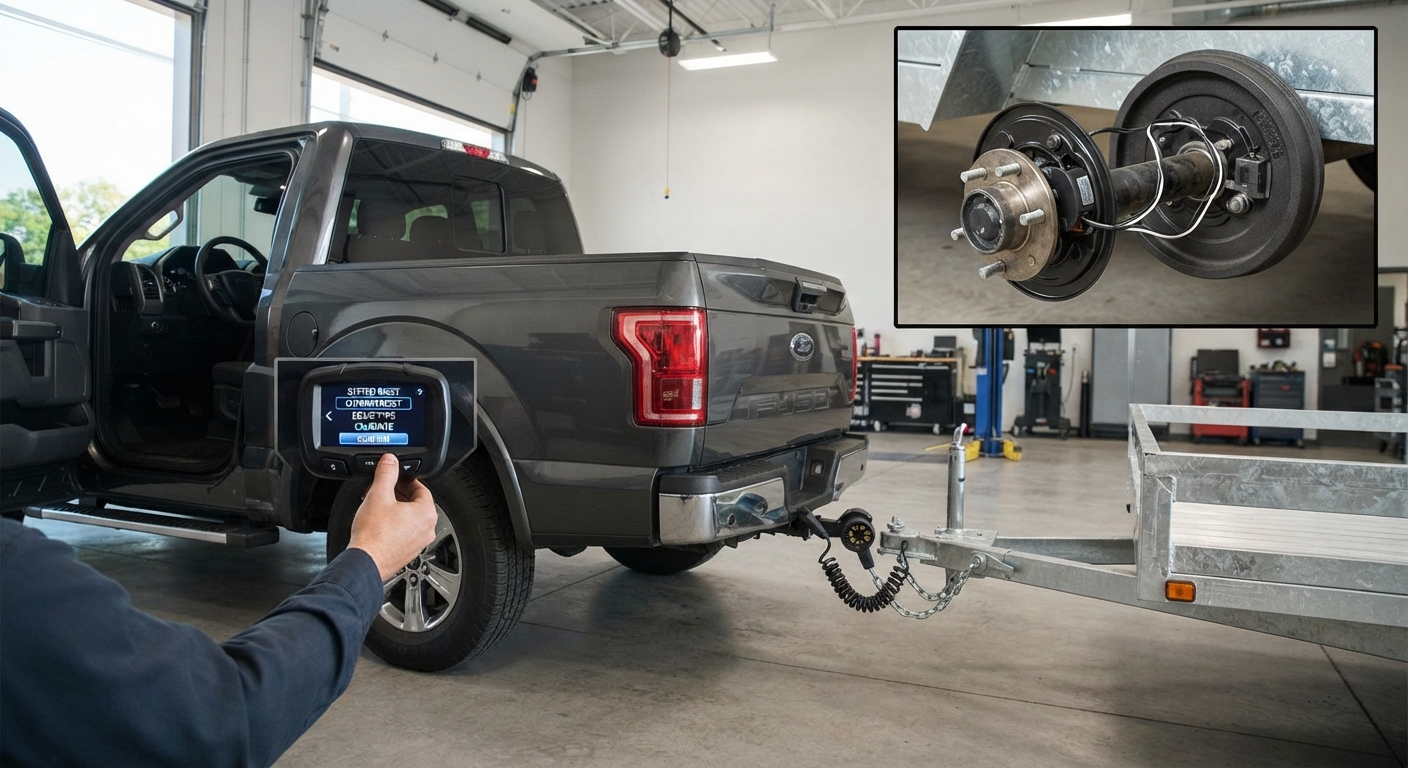 how to reset trailer brake system